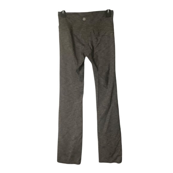 Athleta Chaturanga Full-length Leggings Gray Heathered Flare Pants Women Small - Picture 2 of 8